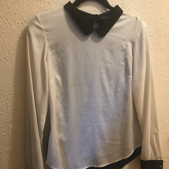 Zara Color-Block Blouse, size XS - Picture 3 of 8